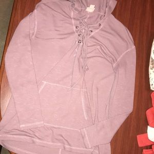 Long sleeve shirt with hood